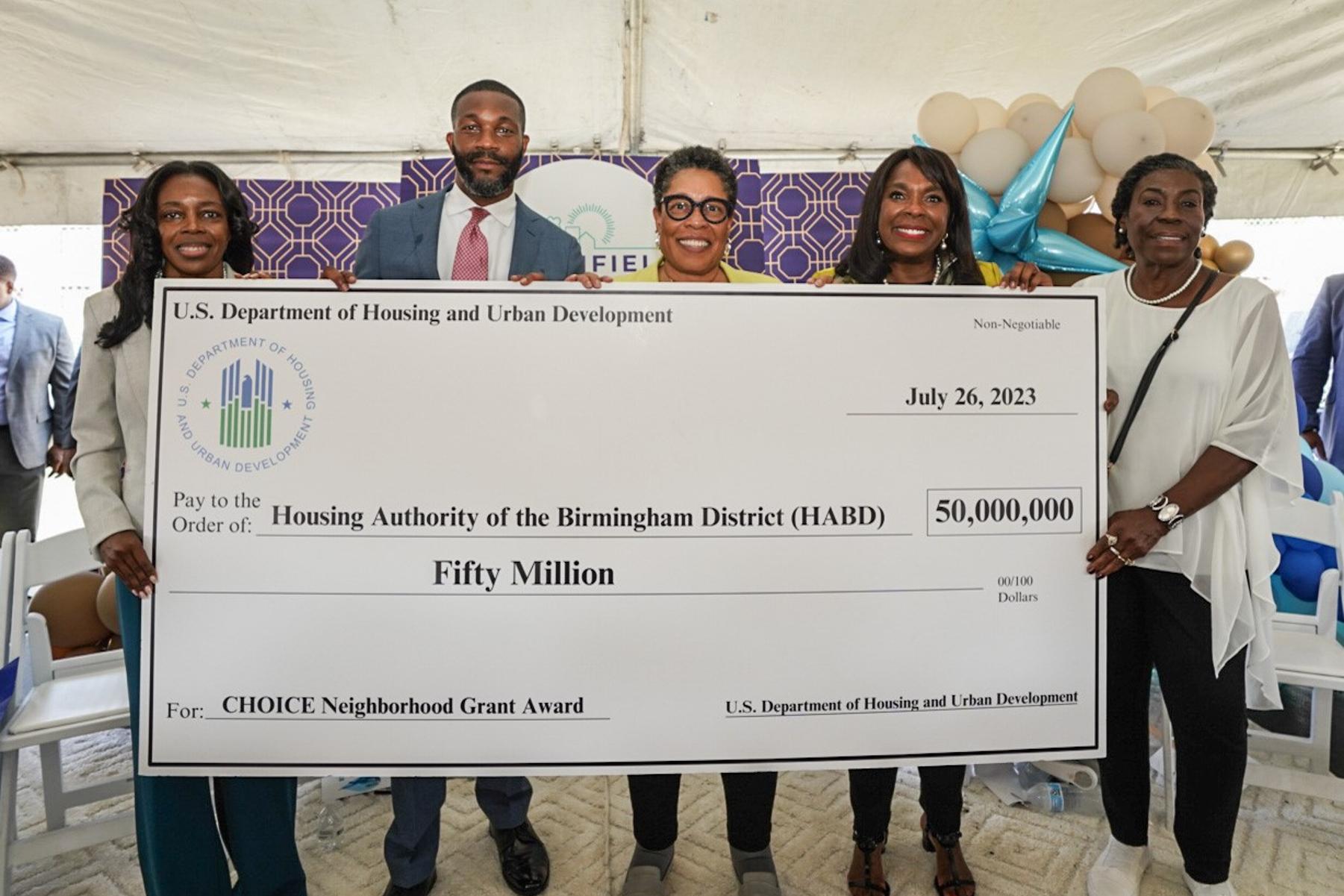 Read More - Rep. Sewell Joins HUD Secretary Fudge, Mayor Woodfin, and Community Leaders to Announce $50 Million Choice Neighborhoods Grant