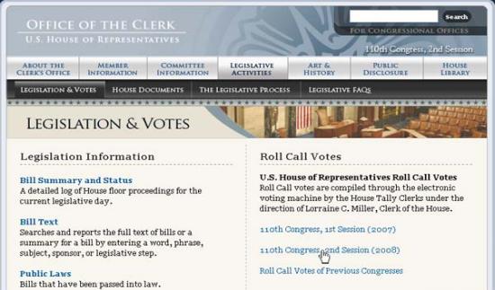 How to Read Roll Call Votes on Clerk Website
